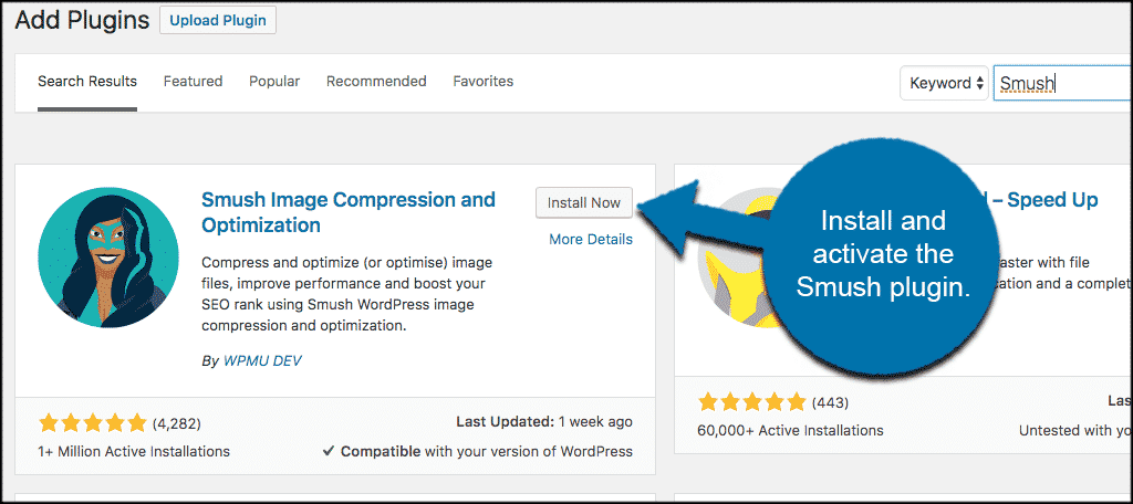 wordpress image compression