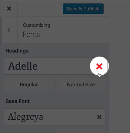how to change fonts on wordpress