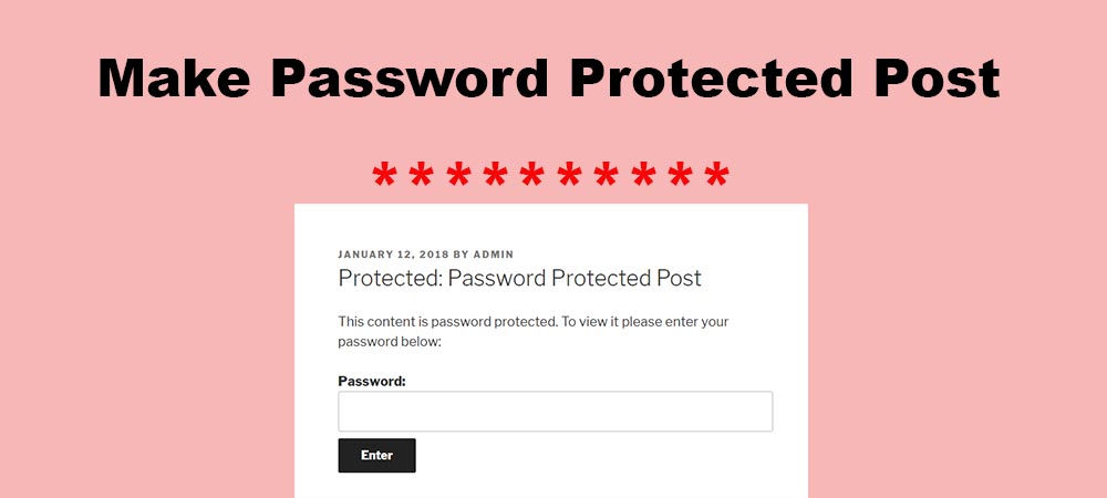 password protected blog